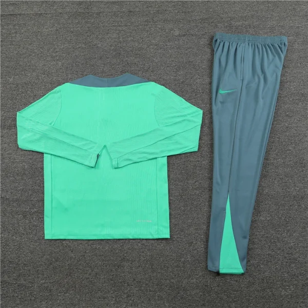 2024/2025 Tottenham Half-Pull Training Suit Wear Light Green Football Shirt 1:1 Thai Quality