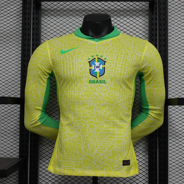 05ff08ce28c9c09ff27b6d73225ff6b1_1080x.webp 2024 Player Version Brazil Home Long Sleeve Soccer Jersey 1:1 Thai Quality