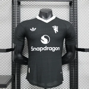 2024/2025 Player Edition Manchester United Training Suit Black Football Shirt 1:1 Thai Quality
