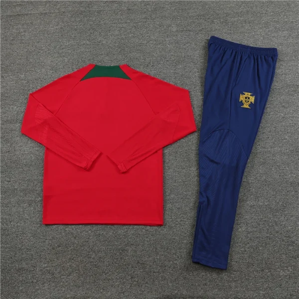 2023/2024 Portugal Half-Pull Training Suit Red Football Shirt