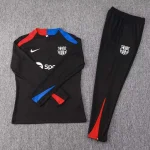 2024/2025 Barcelona Half-Pull Training Black Jersey Set 1:1 Thai quality