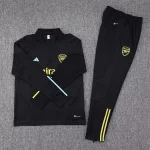 2023/2024 Arsenal Half-Pull Training Suit Black Football Shirt 1:1 Thai Quality