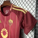 2024/2025 Roma Home Soccer Jersey 1:1 Thai Quality Kids Size