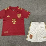 2025/2026 Bayern Munich 125th Anniversary Edition Red Football Shirt 1:1 Thai Quality Kids Size