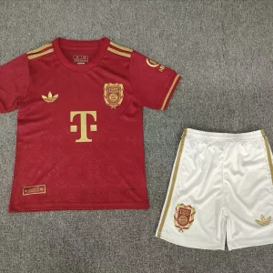 2025/2026 Bayern Munich 125th Anniversary Edition Red Football Shirt 1:1 Thai Quality Kids Size