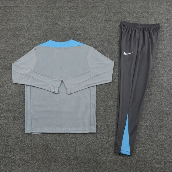 2024/2025 Tottenham Half-Pull Training Suit Light Grey Football Shirt 1:1 Thai Quality