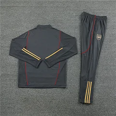 2023/2024 Arsenal Half-Pull Training Suit Dark Gray Football Shirt 1:1 Thai Quality
