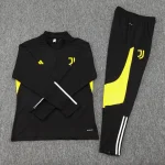 2023/2024 Juventus Half-Pull Training Suit Black Football Shirt 1:1 Thai Quality