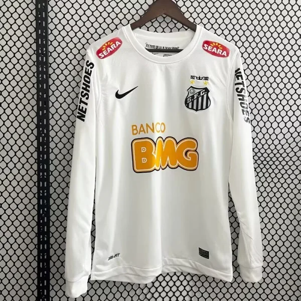 2013 Retro Long Sleeve Santos Home Football Shirt 1:1 Thai Quality