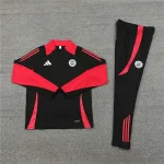 2024/2025 Bayern Munich Half-Pull Training Suit Black Football Shirt 1:1 Thai Quality