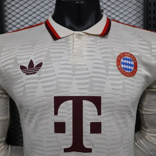 2024/2025 Player Version Bayern Munich Third Away Long Sleeve Football Shirt 1:1 Thai Quality
