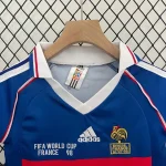 1998 Retro France Home Football Shirt 1:1 Thai Quality Kids Size