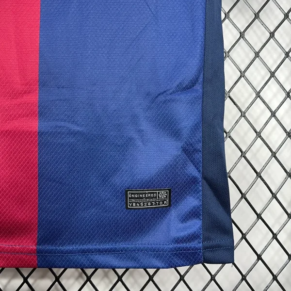 2024/2025 Barcelona Home Football Shirt 1:1 Thai Quality Kids Size (With Sponsor)