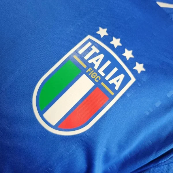 2024 Player Version Long Sleeve Italy Home Soccer Shirt 1:1 Thai Quality