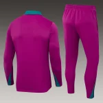 2024/2025 Psg Paris Saint-Germain Half-Pull Training Suit Rose Set 1:1 Thai Quality