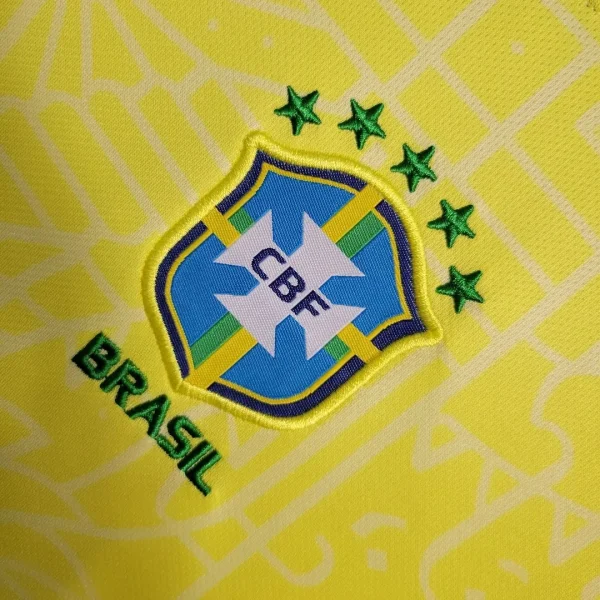 2024 Brazil Home Soccer Jersey 1:1 Thai Quality Kids Size