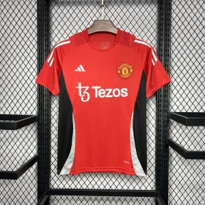 2024/2025 Manchester United Training Suit Red Football Shirt 1:1 Thai Quality