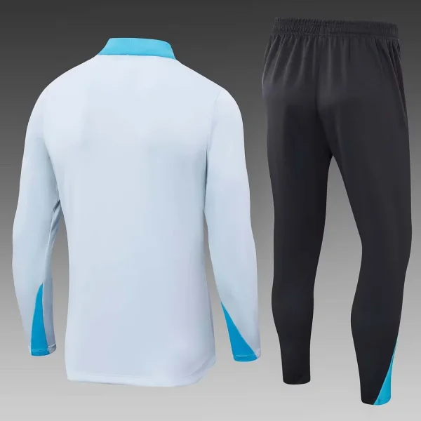 2024/2025 Tottenham Half-Pull Training Suit Light Gray Football Shirt 1:1 Thai Quality