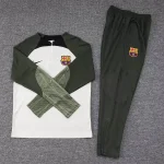2023/2024 Barcelona Half-Pull Training Suit Grey Jersey Set