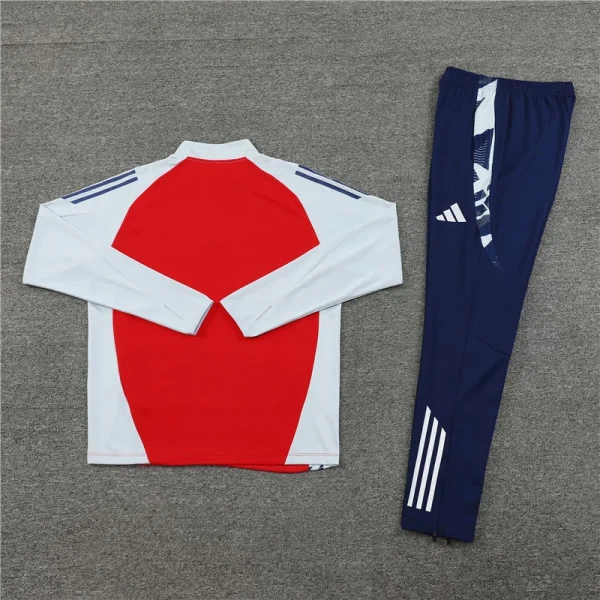 2024/2025 Arsenal Half-Pull Training Suit Red Football Shirt 1:1 Thai Quality