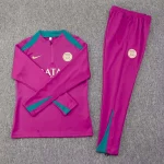2024/2025 Psg Paris Saint-Germain Half-Pull Training Suit Rose Set 1:1 Thai Quality