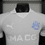 2024/2025 Player Version Olympique de Marseille 125th Anniversary Edition White Football Jersey 1:1 Thai Quality