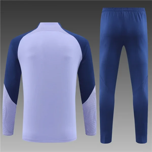2023/2024 Tottenham Half-Pull Training Suit Purple Football Shirt 1:1 Thai Quality