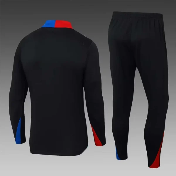 2024/2025 Barcelona Half-Pull Training Black Jersey Set 1:1 Thai quality