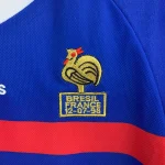 1998 Retro France Home Long Sleeve Football Shirt 1:1 Thai Quality