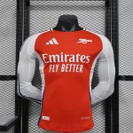 2024/2025 Player Version Long Sleeve Arsenal Home Football Shirt 1:1 Thai Quality