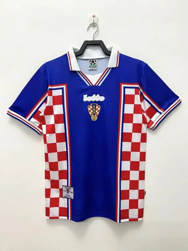 1998 Retro Croatia Away Soccer Shirt
