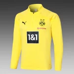 2023/2024 Dortmund Half-Pull Training Suit Yellow Football Shirt