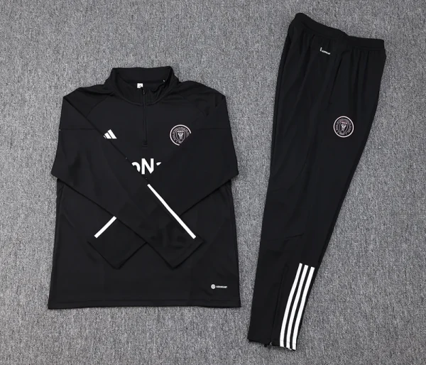 2023/2024 Inter Miami Half-Pull Training Suit black Soccer Jersey 1:1 Thai Quality
