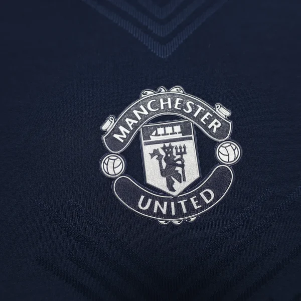2024/2025  Player Version Manchester United Training Suit Dark Blue Football Shirt 1:1 Thai Quality