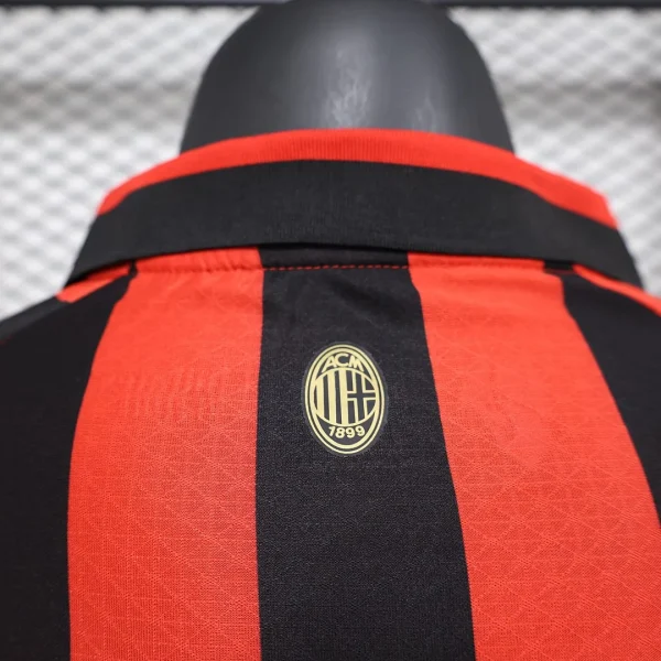 2024/2025 Player Version AC Milan 125th Anniversary Edition Red Long Sleeve Football Shirt 1:1 Thai Quality