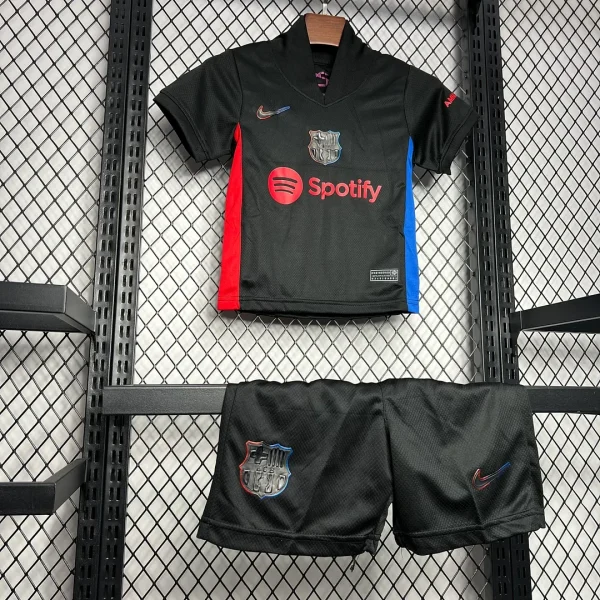 2024/2025 Barcelona Away Football Shirt 1:1 Thai Quality Kids Size (with sponsor)