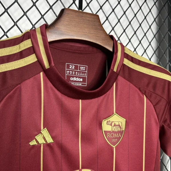 2024/2025 Roma Home Soccer Jersey 1:1 Thai Quality Kids Size