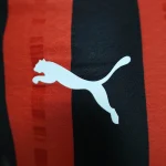 2024/2025 Player Version AC Milan Home Long Sleeve Football Shirt 1:1 Thai Quality
