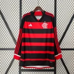 2024/2025 Long Sleeve Flamengo Home Jersey 1:1 Thai Quality