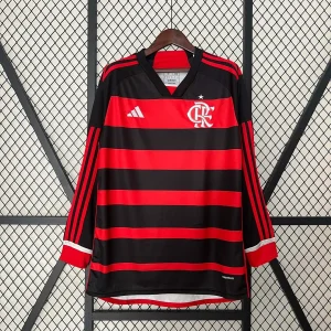 2024/2025 Long Sleeve Flamengo Home Jersey 1:1 Thai Quality