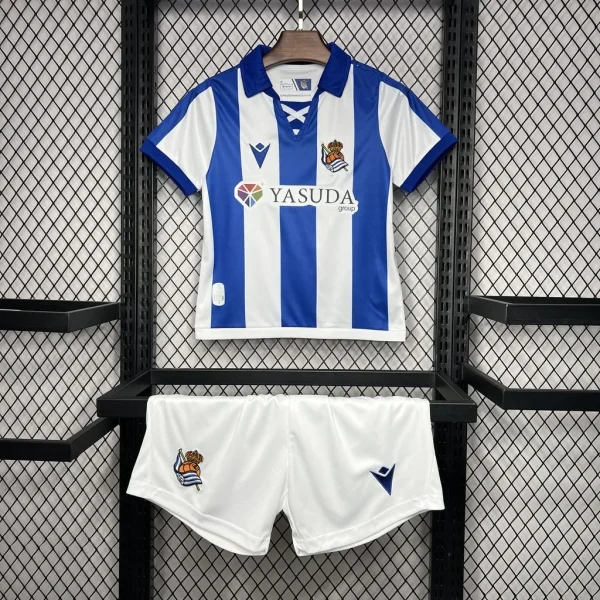2024/2025 Real Sociedad Home Football Shirt 1:1 Thai Quality Kids Size