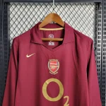 2005/2006 Long Sleeve Retro Arsenal Home Football Shirt 1:1 Thai Quality