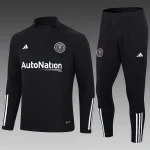 2023/2024 Inter Miami Half-Pull Training Suit black Soccer Jersey 1:1 Thai Quality