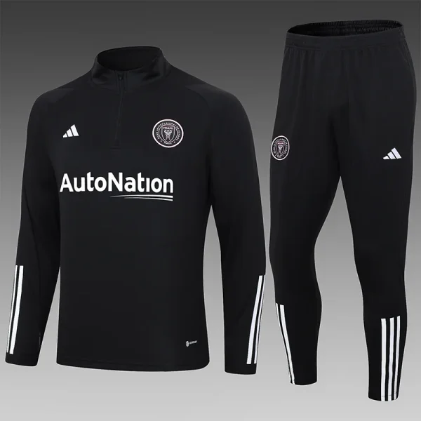 2023/2024 Inter Miami Half-Pull Training Suit black Soccer Jersey 1:1 Thai Quality