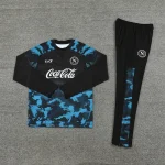 2024/2025 Napoli Half-Pull Training Suit Dark Blue football Jersey 1:1 Thai Quality