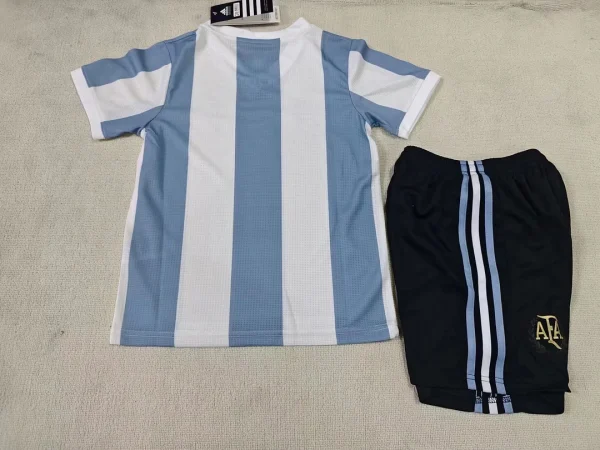 2024 Argentina National 50Th Anniversary Edition Soccer Jersey 1:1 Thai Quality Kids Size