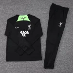 2023/2024 Liverpool Half-Pull Training Suit Black Jersey 1:1 Thai Quality Set