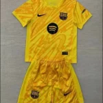 2024/2025 Barcelona Goalkeeper Yellow Football Shirt 1:1 Thai Quality Kids Size
