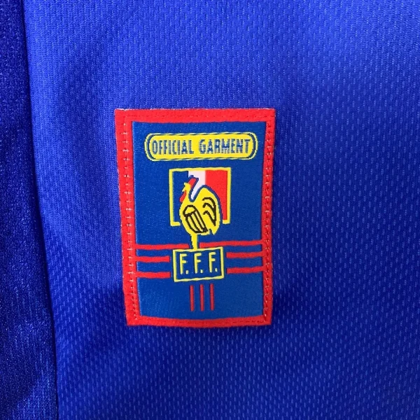 1998 Retro France Home Long Sleeve Football Shirt 1:1 Thai Quality