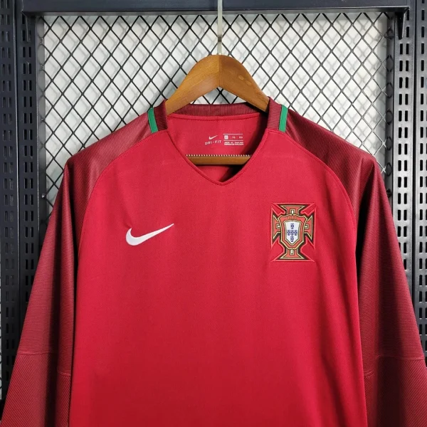 2016 Long Sleeve Retro Portugal Home Football Shirt 1:1 Thai Quality